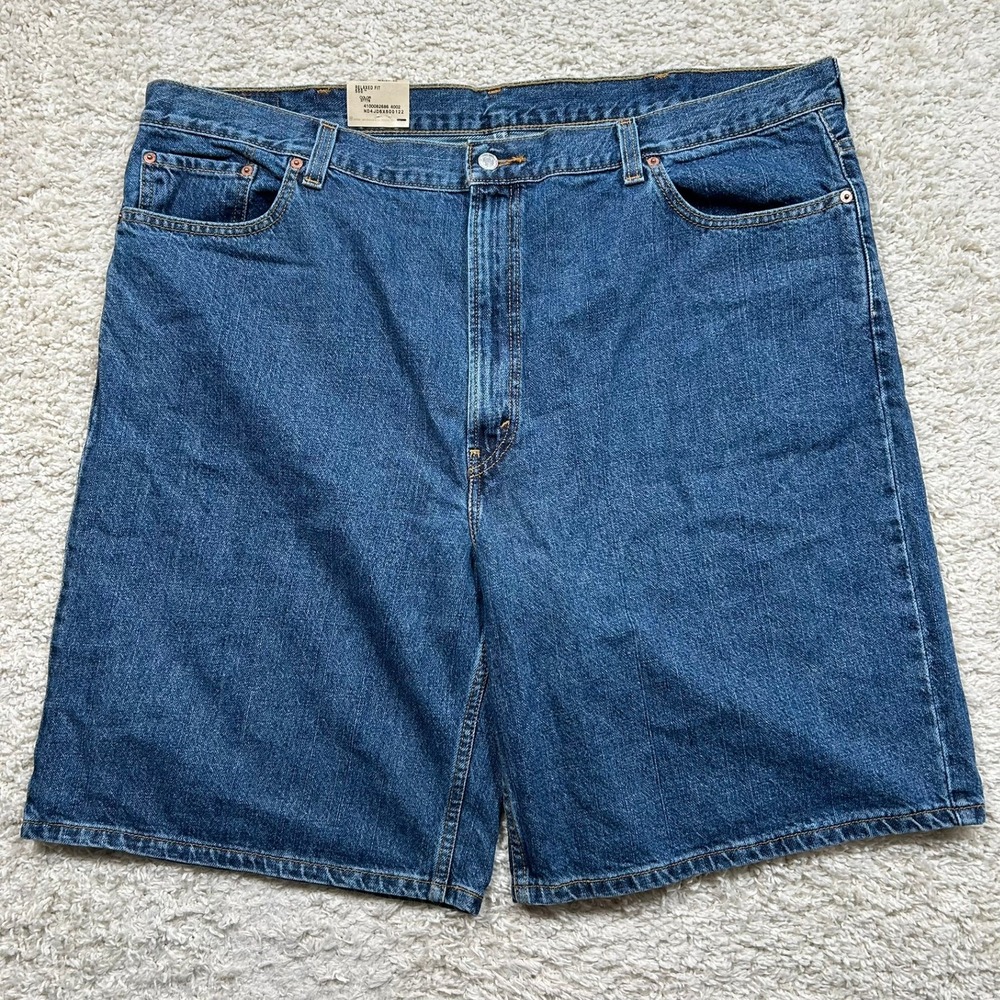 Vintage Levi's 550 Denim Shorts 46 Big Tall 10" Inseam Relaxed Fit Jorts New